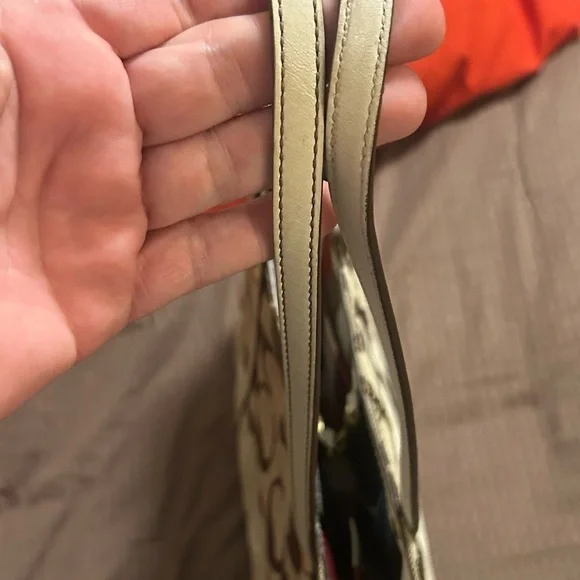 Coach Signature Canvas Tote Bag - Brown and White - Picture 3 of 12